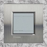 BTicino, LivingLight, Цвет: Фактурная сталь