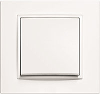 Berker B.7, Рамка: полярная белизна, Вставка: полярная белизна матовый