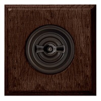 Bironi, серия Шедель, Цвет рамки: Винтаж, Цвет накладки: Коричневый, Цвет ручки: Коричневый