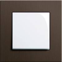 GIRA, Esprit, Цвет: Коричневый алюминий / Белый глянцевый