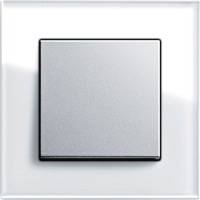 GIRA, Esprit, Цвет: Белое стекло / Алюминий