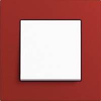 GIRA, Esprit, Цвет: Красный Linoleum-Multiplex / Белый матовый