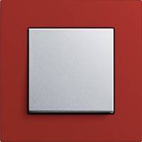 GIRA, Esprit, Цвет: Красный Linoleum-Multiplex / Алюминий