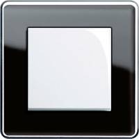 GIRA, Esprit, Цвет: Черное стекло Glass C / Белый глянцевый