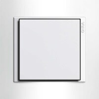 Gira Event. Цвет рамки: Белый глянцевый; Цвет вставки и клавиши: Белый матовый