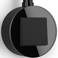 GIRA, Studio, Накладной монтаж, Цвет: черное стекло