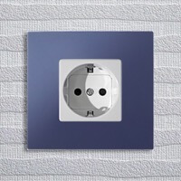 Электрическая розетка Simon 27 play, Цвет: Синий