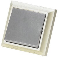 Simon 73 Loft, Цвет: Слоновая кость Empty / Алюминиевая клавиша