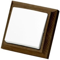 Simon 73 Loft, Цвет: Дуб темный Empty / Белая клавиша