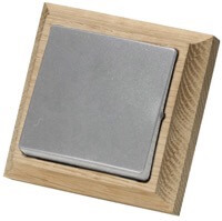 Simon 73 Loft, Цвет: Дуб натуральный Empty / Алюминиевая клавиша