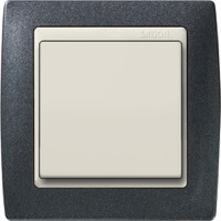 Simon 82, Цвет: Серый гранит / Вставка - слоновая кость