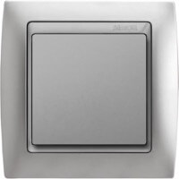 Simon 82, Цвет: Алюминий матовый / Вставка - алюминий