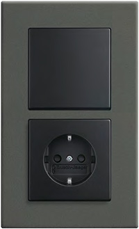 ABB, Carat, Цвет: Фарфор-антрацит/Антрацит