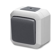 Abb, Variant+, Выключатель, Цвет: Серыйй