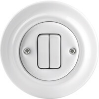 Выключатель 2-клавишный ABB, Decento