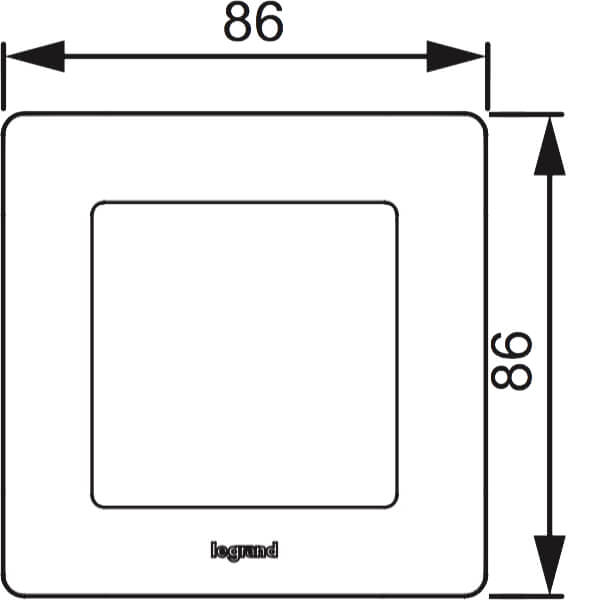 Legrand, Valena Life, Размеры