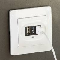 Schneider Electric, Glossa , USB розетка, Цвет: Белый