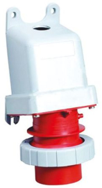 Вилка для монтажа на поверхность 332BS6W, 32A, 3P+E, IP67, 6ч
с заземлением,  одинарная,   цвет - серый, красный,  пластмасса,  332 BS6W,  2CMA167104R1000,  ABB
 - PULSAL.RU