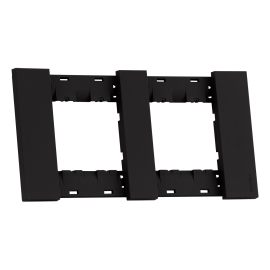 Рамка
Soft Touch,  2 поста,   цвет - черный матовый,  горизонтальная,  пластмасса,  AA4802M2AG,  MEITON
 - PULSAL.RU