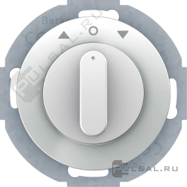 Жалюзийный поворотный выключатель
R.Classic,  без фиксации,  без подсветки,   цвет - белый глянцевый,  пластмасса,  38122189,  3812 21 89,  Berker
 - PULSAL.RU