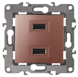 Зарядка USB, 2,1А
Эра 12,  USB type-A 5V,  двойная,   цвет - медь,  пластмасса,  Б0027499,  12-4110-14,  ЭРА
 - PULSAL.RU