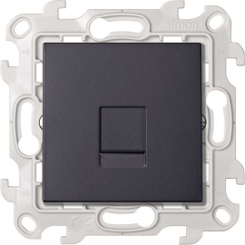 Розетка компьютерная RJ45 Cat.6 (UTP)
Simon 24 Harmonie,  одинарная,   цвет - графит,  пластмасса,  2410599-038,  Simon
 - PULSAL.RU