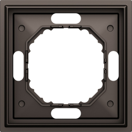 Рамка Podium 
S08,  1 пост,   цвет - мокко,  вертикальная,  горизонтальная,  пластмасса,  DS21153,  Donel
 - PULSAL.RU