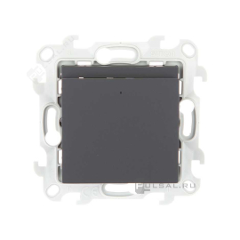 Выключатель карточный
Simon 24 Harmonie,  с подсветкой,   цвет - графит,  пластмасса,  2410526-038,  Simon
 - PULSAL.RU