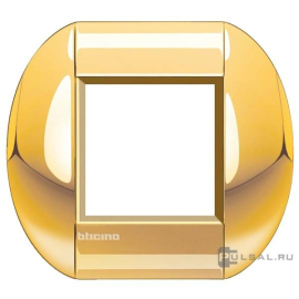 Рамка овальная
LivingLight,  1 пост,   цвет - золотой,  горизонтальная,  металл,  LNB4802OC,  BTicino
 - PULSAL.RU