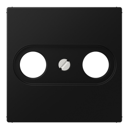 Накладка
R1,  R2,  R3,  телевизионная (TV),  радио (R),  двойная,   цвет - черный матовый,  пластмасса,  86204PBE,  Wedder
 - PULSAL.RU