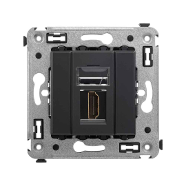 Розетка HDMI
Avanti,   цвет - черный матовый,  пластмасса,  4412253DKC,  DKC_4412253,  DKC
 - PULSAL.RU