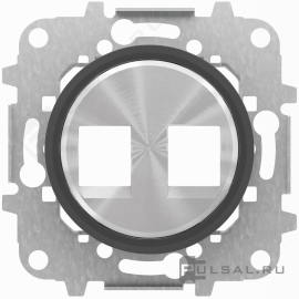 Накладка, кольцо "чёрное стекло"
SKYmoon,  двойная,   цвет - нержавеющая сталь, черное стекло,  металл,  8618.2 CN,  2CLA861820A1501,  ABB
 - PULSAL.RU