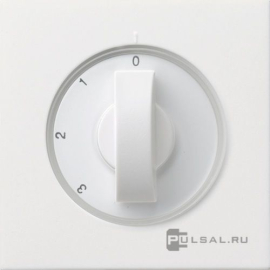 Накладка поворотного выключателя
F100,   цвет - белый глянцевый,  пластмасса,  0669112,  0669 112,  Gira
 - PULSAL.RU