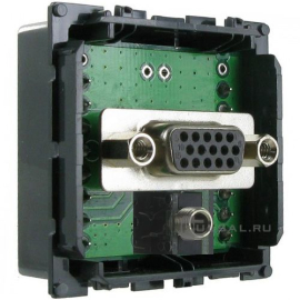 Розетка VGA (HD15) + Jack 3,5 мм
Celiane,  067319,  0 673 19,  Legrand
 - PULSAL.RU