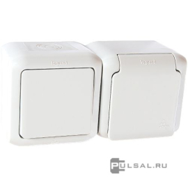 Блок розетки и выключателя
Quteo,  без шторок,  с заземлением,  двойная,  винтовые клеммы,   цвет - белый,  пластмасса,  IP 44,  782318,  7 823 18,  Legrand
 - PULSAL.RU