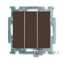 Выключатель
Basic 55,  трехклавишный,  без подсветки,   цвет - черный chateau,  пластмасса,  106/3/1 UC-95-507,  2CKA001012A2173,  ABB
 - PULSAL.RU