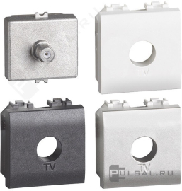 Розетка одиночная
LivingLight,  LivingLight AIR,  телевизионная (TV),  одинарная,   цвет - антрацит, алюминий, белый,  пластмасса,  LN4202M2D,  BTicino
 - PULSAL.RU