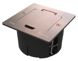 Лючок MultiDesk с монтажной коробкой для стены, фальшпола, стола (без розеток)
MultiDesk,  W45,  напольная,  для сплошных стен,  для столов и мебели,  для полых стен и гипрока,  1 пост,   цвет - медь,  металл,  IP 44,  MDK20102CA,  Systeme Electric
 - PULSAL.RU