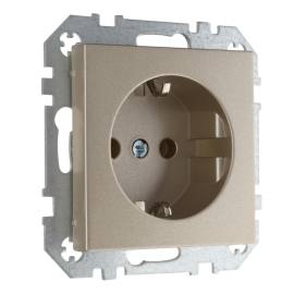 Розетка
Epsilon,  Retro Liregus,  без шторок,  с заземлением,  одинарная,  безвинтовые клеммы,   цвет - шампань,  пластмасса,  IKL16-204-01.E/Ch,  28-3111,  LIREGUS
 - PULSAL.RU