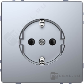 Розетка
D-Life,  без шторок,  с заземлением,  одинарная,  безвинтовые клеммы,   цвет - нержавеющая сталь,  пластмасса,  MTN2301-6036,  MEG2301-6036,  Merten
 - PULSAL.RU