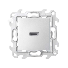 Розетка HDMI, v.1.4
Simon 24 Harmonie,   цвет - алюминий,  пластмасса,  2411094-033,  Simon
 - PULSAL.RU