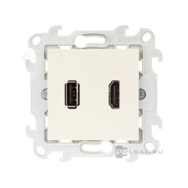 Розетка HDMI+USB
Simon 24 Harmonie,  USB данные,  одинарная,   цвет - слоновая кость,  пластмасса,  2411095-031,  Simon
 - PULSAL.RU Розетка HDMI+USB
Simon 24 Harmonie,  USB данные,  одинарная,   цвет - слоновая кость,  пластмасса,  2411095-031,  Simon
 - PULSAL.RU