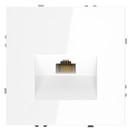 Розетка компьютерная RJ45 Cat.6 (UTP)
S70,  одинарная,   цвет - белый глянцевый,  пластмасса,  VLS060101,  Voltum
 - PULSAL.RU