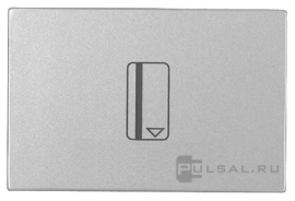 Выключатель карточный
Zenit,  с подсветкой,   цвет - серебряный,  пластмасса,  N2214.1 PL,  2CLA221410N1301,  ABB
 - PULSAL.RU