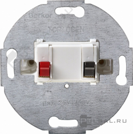 Механизм розетки акустической
R.1,  R.3,  R.8,  R.Classic,  K.1,  K.5,  Q.1,  Q.3,  Q.7,  S.1,  B.3,  B.7,  1930,  Glas,  1 пара,   цвет - белый матовый,  пластмасса,  457209,  4572 09,  Berker
 - PULSAL.RU