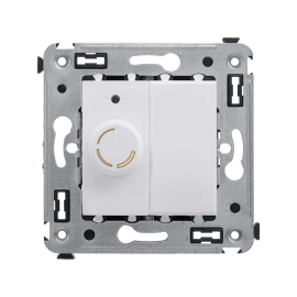 Светорегулятор (диммер) 60-800 Вт/ВА
Avanti,  поворотный,  лампы накаливания и галогенные 220В (R),  лампы с индукционным (обмоточным) трансформ.(L),   цвет - белое облако,  пластмасса,  4400133DKC,  DKC_4400133,  DKC
 - PULSAL.RU