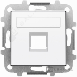 Накладка
SKY,  одинарная,   цвет - белый,  пластмасса,  8518.1 BL,  2CLA851810A1101,  ABB
 - PULSAL.RU