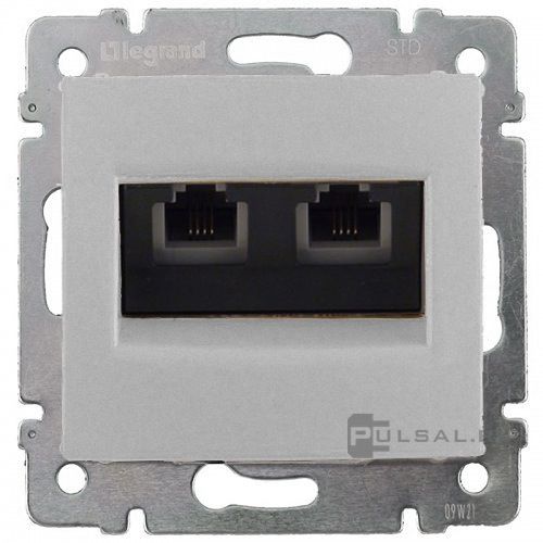 Розетка телефонная RJ11
Valena,  двойная,   цвет - алюминий,  пластмасса,  770139,  7 701 39,  Legrand
 - PULSAL.RU Розетка телефонная RJ11
Valena,  двойная,   цвет - алюминий,  пластмасса,  770139,  7 701 39,  Legrand
 - PULSAL.RU