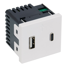 Зарядка USB Type-C+A, 3,0А
Soft Touch,  USB type-C 5V,  USB type-A 5V,  двойная,  пластмасса,  A4287C2,  MEITON
 - PULSAL.RU