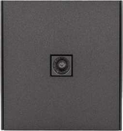 Розетка оконечная
Miele Strong,  телевизионная (TV),  одинарная,   цвет - графит,  пластмасса,  KR-78-0723-6,  Kranz
 - PULSAL.RU